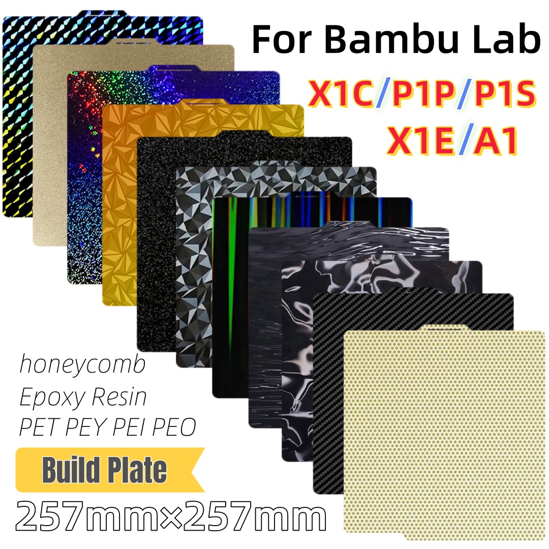 Yapım Plakası 257x257 Yay Çeli - 3D Printing Bambu Lab incelemesi ve fiyatı