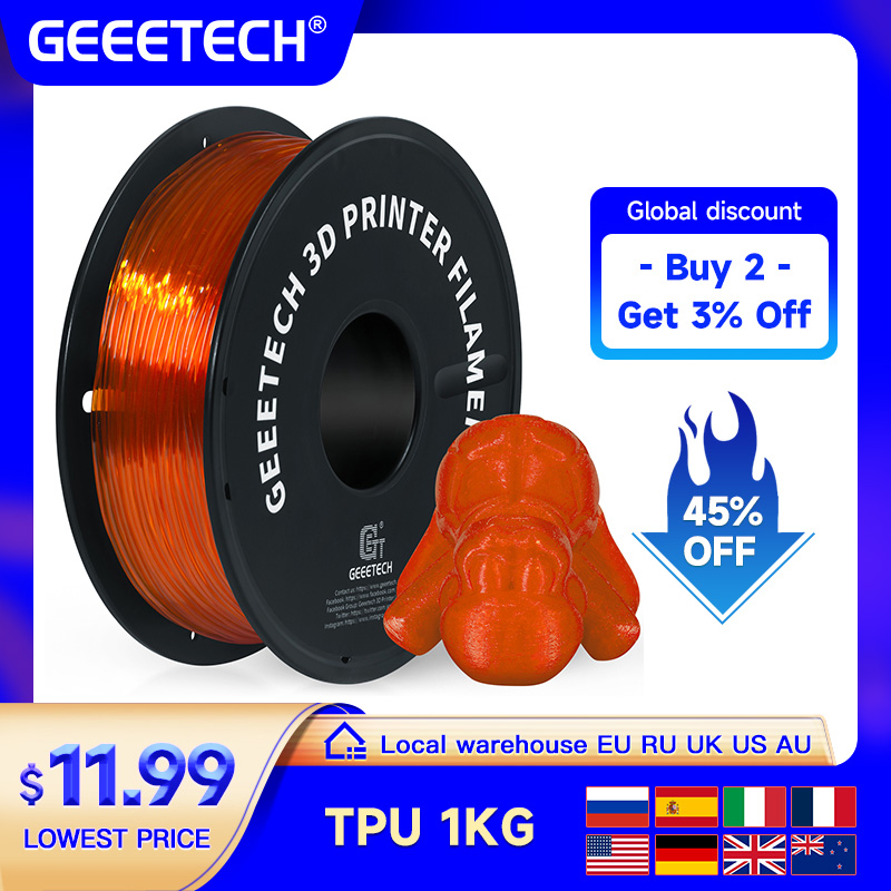GEEETECH TPU 3D Yazıcı Esnek M - 3D Printing Nylon incelemesi ve fiyatı