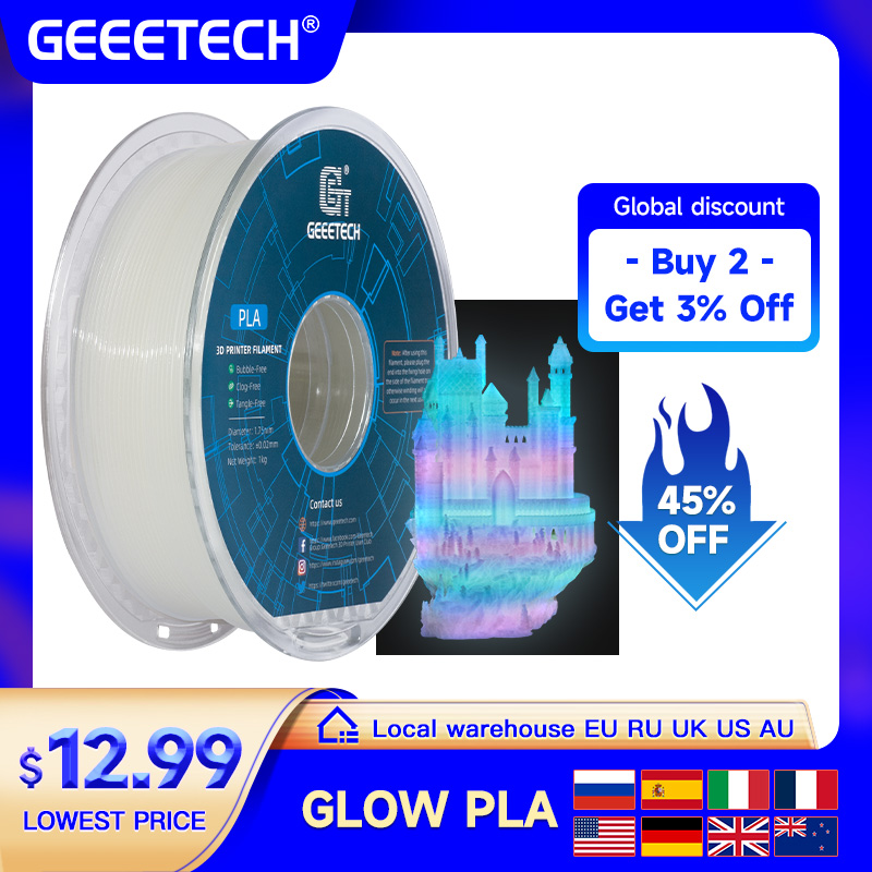 GEEETECH Glow PLA 1.75mm 1kg K - 3D Printing Nylon incelemesi ve fiyatı